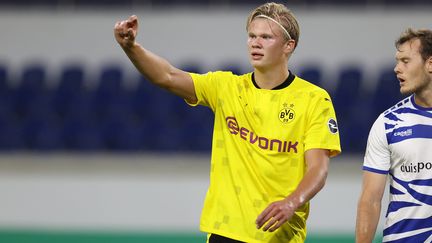 Erling Haaland vise le titre de meilleur buteur cette saison avec Dortmund (FIRO SPORTPHOTO/JV?RGEN FROMME / AUGENKLICK/FIRO SPORTPHOTO)