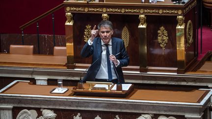 Olivier Faure, le&nbsp;premier secrétaire du Parti socialiste (PS), à l'Assemblée nationale le 11 juillet 2022. (CHRISTOPHE PETIT TESSON / EPA)