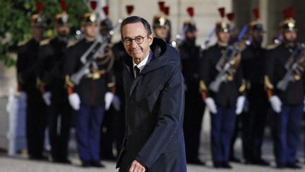 Le ministre de l'Intérieur, Bruno Retailleau, arrivant à l'Elysée, à Paris, le 14 octobre 2024. (LUDOVIC MARIN / AFP)