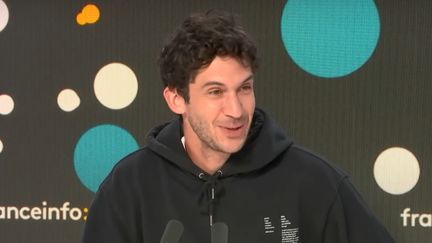 Le champion du monde de BMX, Matthias Dandois, le 5 novembre 2024 sur franceinfo. (FRANCEINFO / RADIO FRANCE)