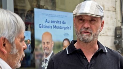 Jean-Michel Blanquer, en campagne dans la 4e circonscription du Loiret, à Montargis, le 22 mai 2022. (GUILLAUME SOUVANT / AFP)