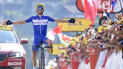 Julian Alaphilippe, vainqueur au Grand Bornand lors de la 10e étape du Tour de France 2018, le 17 juillet 2017.