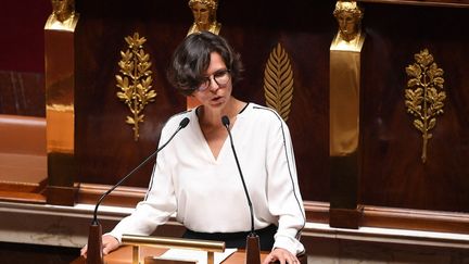 Camille Galliard-Minier. à l'Assemblée nationale, le 28 avril 2020. (DAVID NIVIERE / POOL/AFP)