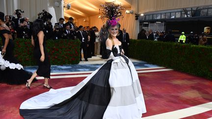 Sarah Jessica Parkerl&nbsp;lors du&nbsp;Met Gala 2022&nbsp;au&nbsp;Metropolitan Museum of Art&nbsp;à&nbsp;New York. (ANGELA  WEISS / AFP)