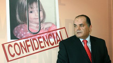 L'ancien inspecteur de police Goncalo Amaral lors de la sortie de son livre, "Maddie, l'enqu&ecirc;te interdite", le 24 juillet 2008. (JOAO CORTESAO / FILES / AFP)