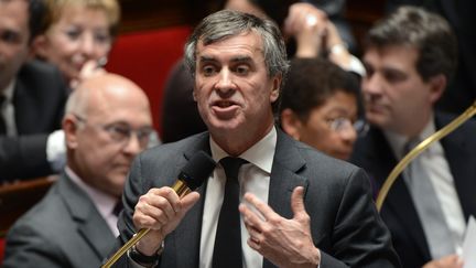 Le ministre du Budget, J&eacute;r&ocirc;me Cahuzac, le 4 d&eacute;cembre 2012 &agrave; l'Assembl&eacute;e nationale. (BERTRAND GUAY / AFP)