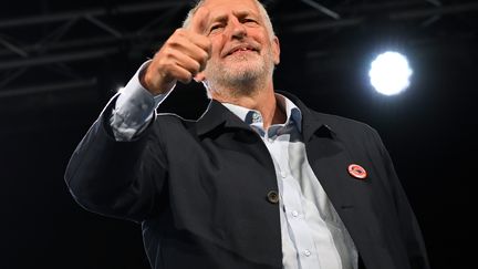 Le leader du Parti travailliste britannique Jeremy Corbyn à Liverpool le 22 septembre 2018. (PAUL ELLIS / AFP)