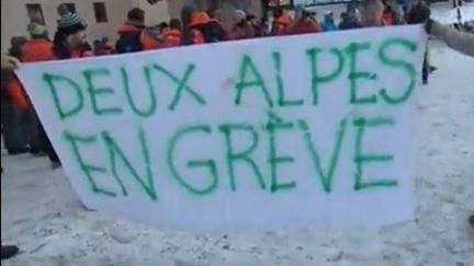 Deux Alpes : les saisonniers en grève