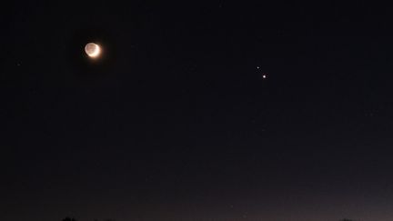 Pour la premiere fois depuis le XVIIeme siecle, Jupiter et Saturne apparaîtront très proches dans le ciel, vues depuis la Terre. (QUENTIN SAISON / HANS LUCAS)