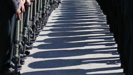 Inspection de la garde canadienne &agrave; Calgary (Canada), le 8 juillet 2012. (TODD KOROL / REUTERS)