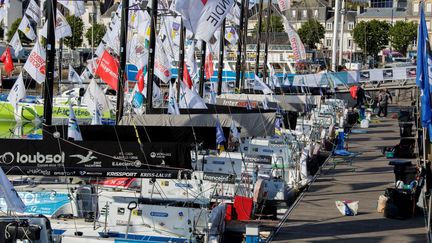 Les bateaux de la Transat en Double&nbsp;en attente (Eric Cintas)