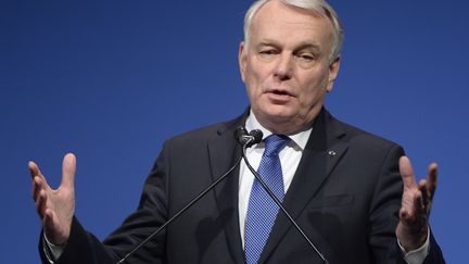 Le Premier ministre, Jean-Marc Ayrault, le 1er mars 2014 &agrave; Rome (Italie), lors du Congr&egrave;s du parti socialiste europ&eacute;en. (ANDREAS SOLARO / AFP)