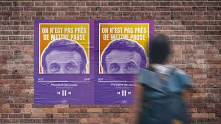 Les Jeunes avec Marcon (Jam!) vont lancer lundi 11 septembre une campagne de tractage à destination des jeunes intitulée "On n'est pas près de mettre pause". (Les Jeunes avec Macron)