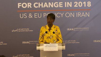 Rama Yade, ancienne secrétaire d'État sous Nicolas Sarkozy, directrice Afrique du think tank américain Atlantic Council, en 2018. (SIAVOSH HOSSEINI / NURPHOTO via AFP)