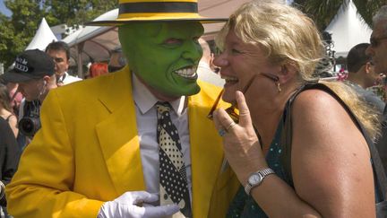 On dirait que Jim Carrey a profité du beau temps pour se balader incognito sur la Croisette 
 (Laurent EMMANUEL / AFP)