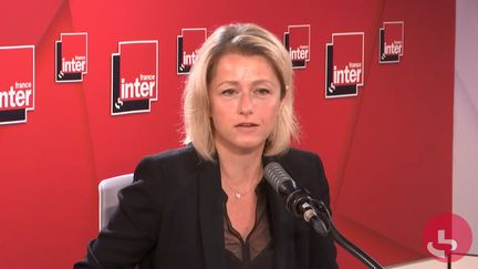 La ministre de la Transition Écologique Barbara Pompili interrogée sur France Inter mardi 8 septembre.&nbsp; (FRANCE INTER / RADIOFRANCE)