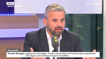 Alexis Corbière, porte-parole de La France insoumise, le 9 juin 2017. (FRANCEINFO)