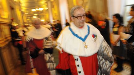 Le haut magistrat Gilbert Azibert lors de la s&eacute;ance inaugurale annuelle de la Cour de cassation, le 9 janvier 2012, &agrave; Paris. (WITT/SIPA)