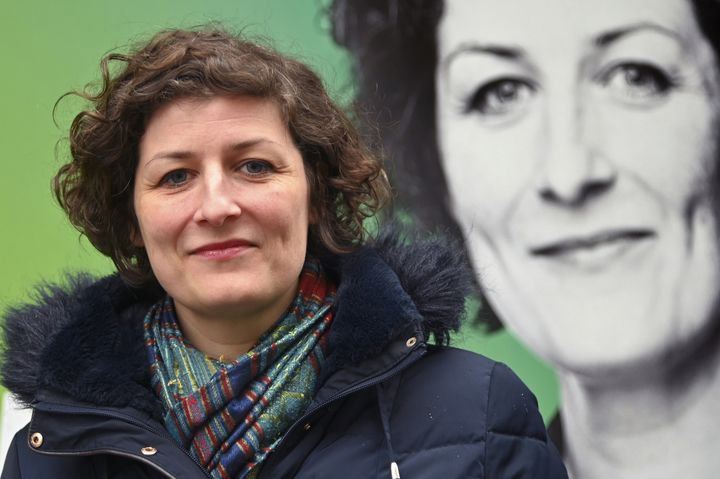 Jeanne Barseghian, nouvelle maire écologiste de Strasbourg, le 2 mars 2020.&nbsp; (FREDERICK FLORIN / AFP)