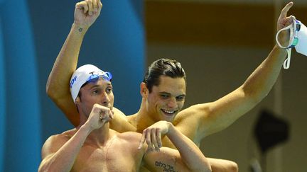 Fabien Gilot et Florent Manaudou, les deux Français se sont qualifiés pour la finale du 100m