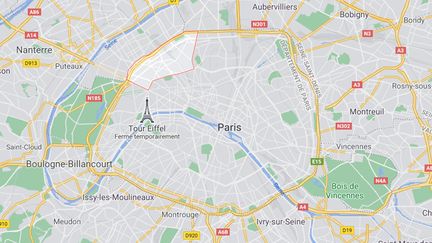 Un bébé de 9 mois a été retrouvé dans l'appartement du 17e arrondissement de Paris. (GOOGLE MAPS)