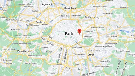 20e arrondissement de Paris. (GOOGLE MAPS)