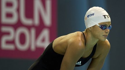 Coralie Balmy a réalisé le meilleur relais tricolore (JOHN MACDOUGALL / AFP)