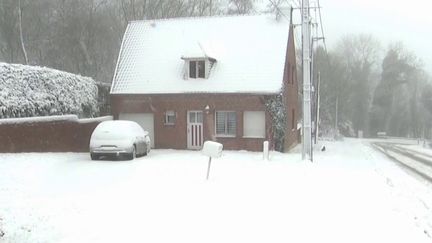 Météo : le Nord de la France sous la neige (France 3)