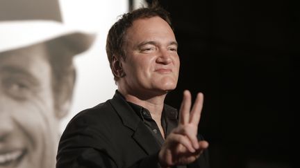 Le r&eacute;alisateur Quentin Tarantino pose pour les journalistes lors d'un festival &agrave; Lyon, le 14 octobre 2013. (LAURENT CIPRIANI / AFP)