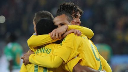 Les Brésiliens heureux (GABRIEL BOUYS / AFP)