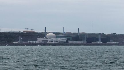 Le site du nouvel EPR de Flamanville, dans la Manche, le 16 août 2019. (LOU BENOIST / AFP)