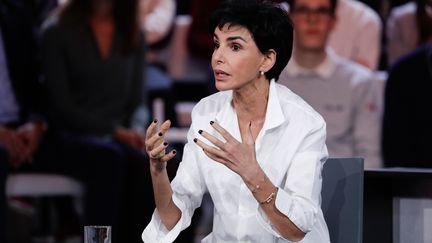 Rachida Dati, le 24 janvier 2019 sur le plateau de "L'émission politique", sur France 2. (GEOFFROY VAN DER HASSELT / AFP)