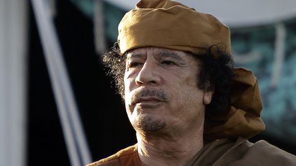 Le Colonel Mouammar Kadhafi, dirigeant libyen de 1969 à 2011, a été tué à Syrte, le 20 octobre 2011, alors qu’il avait fui Tripoli ravagé par les combats. (JOSEPH EID / AFP)