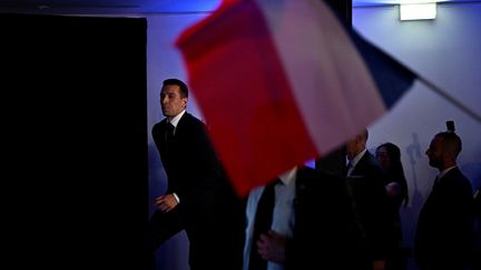 Jordan Bardella, président du Rassemblement national, le 9 juin 2024 à Paris.  (JULIEN DE ROSE / AFP)