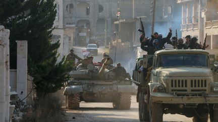 Des soldats de l'armée syrienne à Kafr Hamrah (Syrie), le 17 février 2020. (AFP)