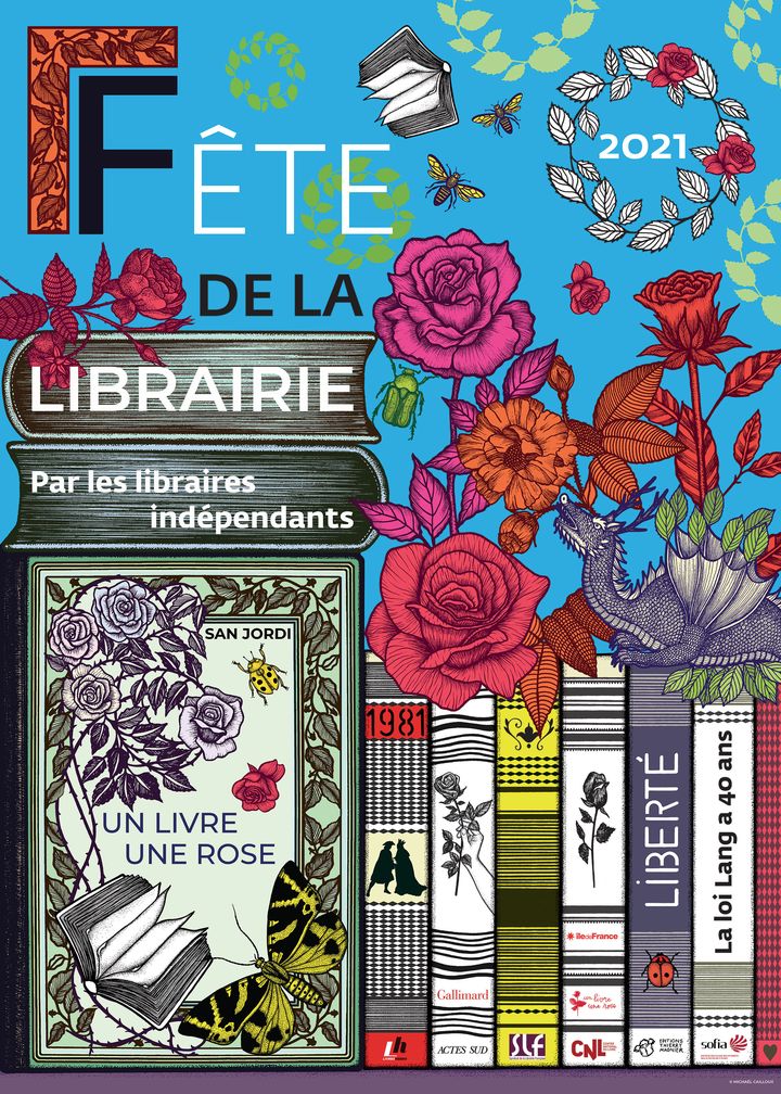 Affiche de la fête de la librairie indépendante 2021 (Association Verbes)