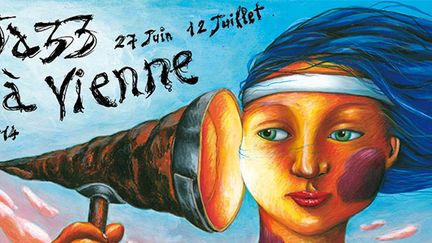 Vue partielle de l'affiche de Jazz à Vienne
 (Jazz à Vienne)