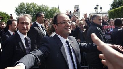 François Hollande, savoure sa première journée de présidence (AFP)