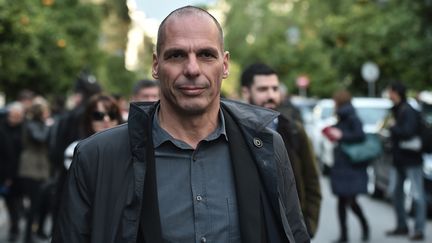 Le nouveau ministre des Finances grec, Yanis Varoufakis, mardi 27 janvier 2015, &agrave; Ath&egrave;nes (Gr&egrave;ce). (ARIS MESSINIS / AFP)