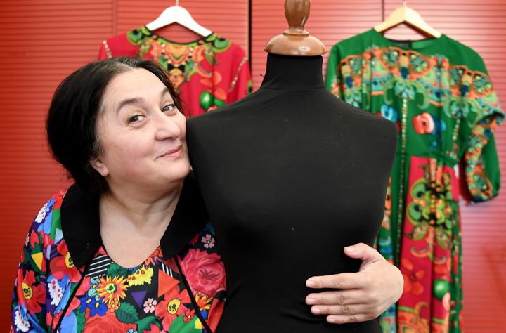 Erika Varga, la créatrice de la marque Romani Design, 2019
 (ATTILA KISBENEDEK / AFP)