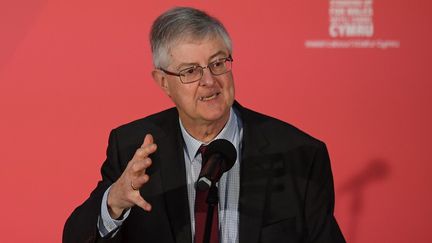 Mark Drakeford, le chef du parti travailliste gallois, le 7 décembre 2019 à Swansea (pays de Galles). (DANIEL LEAL-OLIVAS / AFP)