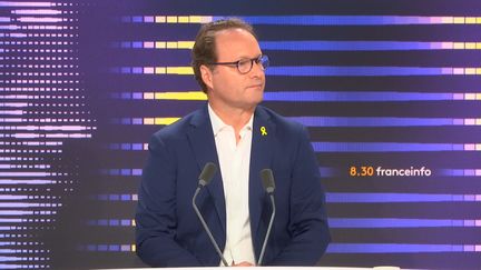 Le député Ensemble pour la République (EPR) Sylvain Maillard était l'invité du 8h30 franceinfo (FRANCE INFO / RADIO FRANCE)