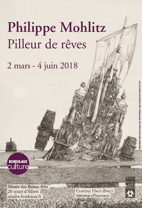 Extrait de l'affiche de l'exposition consacrée à Philippe Mohlitz
