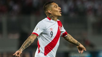 Paolo Guerrero, footballeur Péruvien. (ERNESTO BENAVIDES / AFP)