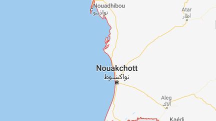 C'est au large de Noudhibou, au nord de la&nbsp; Mauritanie, que s'est produit le naufrage le 4 décembre 2019. (Capture d'écran de Google map)