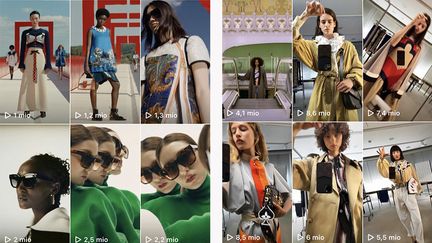 Publications sur l'Instagram de la maison Louis Vuitton (Louis Vuitton)