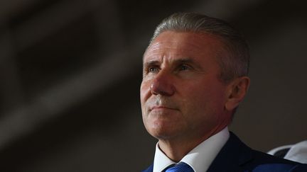 Le président du Comité olympique ukrainien, Sergueï Bubka, à Doha, le 1er octobre 2019. (GRIGORY SYSOEV / SPUTNIK / AFP)