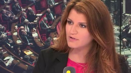 Marlène Schiappa, secrétaire d'Etat, chargée de l'égalité entre les femmes et les hommes, invitée de franceinfo mercredi 16 mai. (RADIO FRANCE / FRANCE INFO)