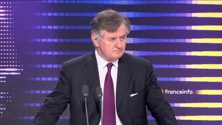 Augustin de Romanet, PDG d'ADP, invité du "8h30 franceinfo" du mardi 16 mai 2023 (RADIOFRANCE/FRANCEINFO)