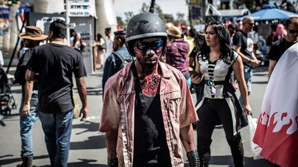 anges futuristes ou clowns diaboliques ont tous convergé vers les stands consacrés à la BD, aux séries télé et aux jeux vidéo.
 (Marco Longari / AFP)